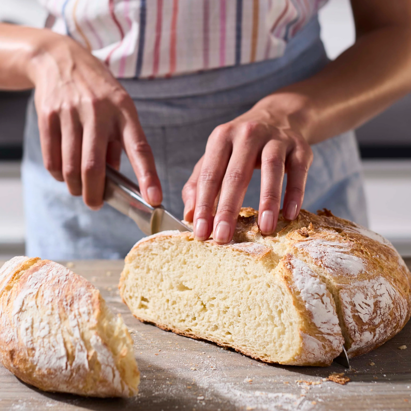 THE EASIEST RECIPE  FOR  No-Knead   Bread     –A STEP-BY-STEP VISUAL GUIDE!